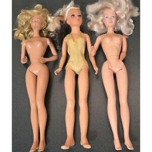 Vintage 1974 Ideal Big 18" 1976 Mattel Doll 1978 Mego Hong Kong Barbie Toy Dress